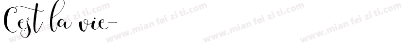 Cest la vie字体转换